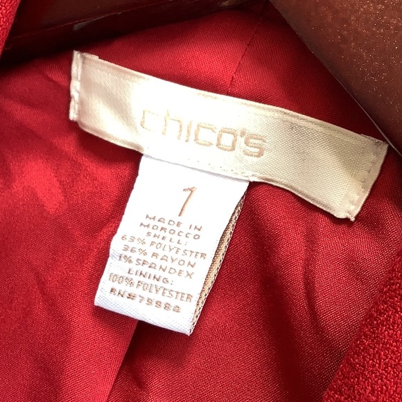 Chico deep red blazer - Picture 5 of 5